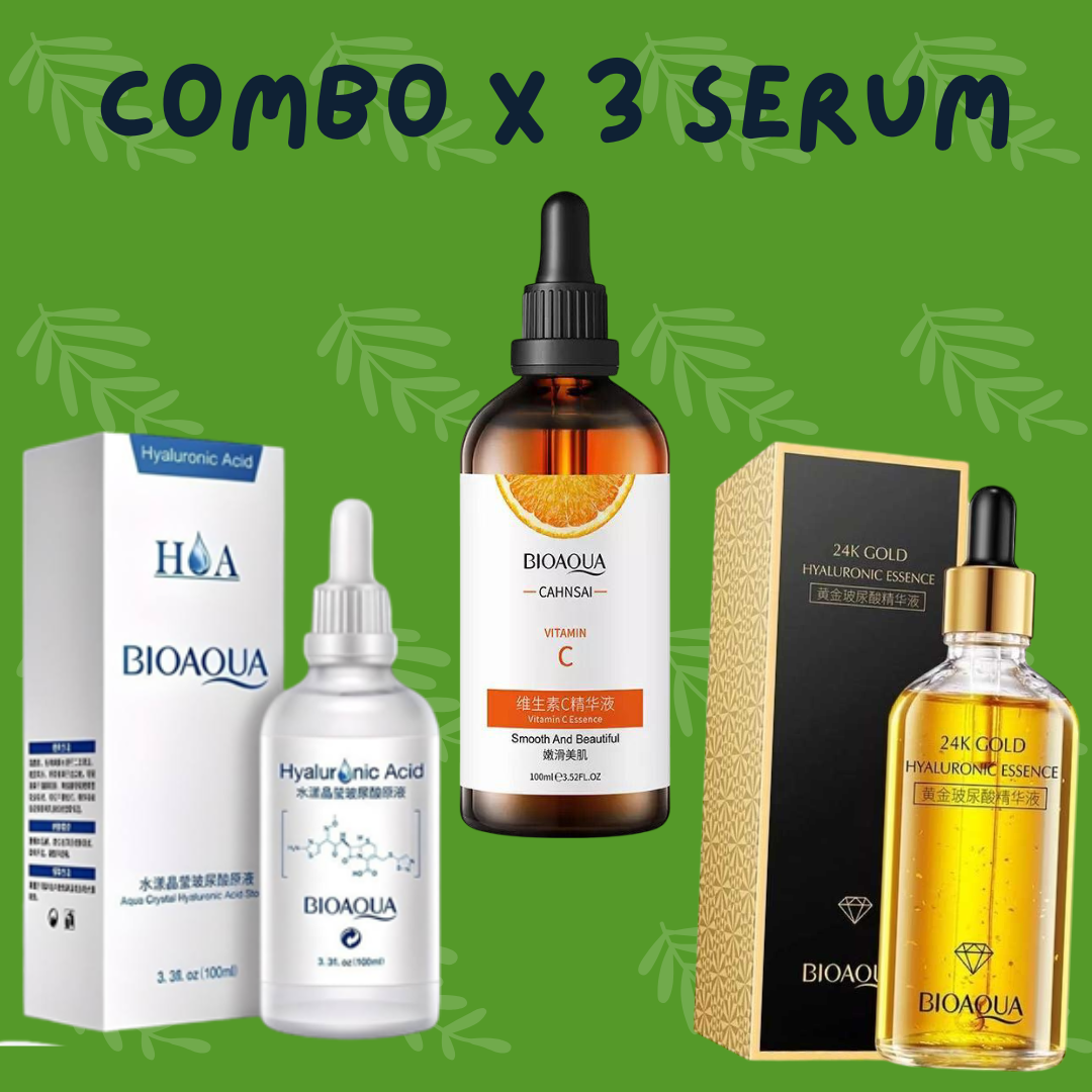 serum bioaqua 24k gold vit C acido hialuronico