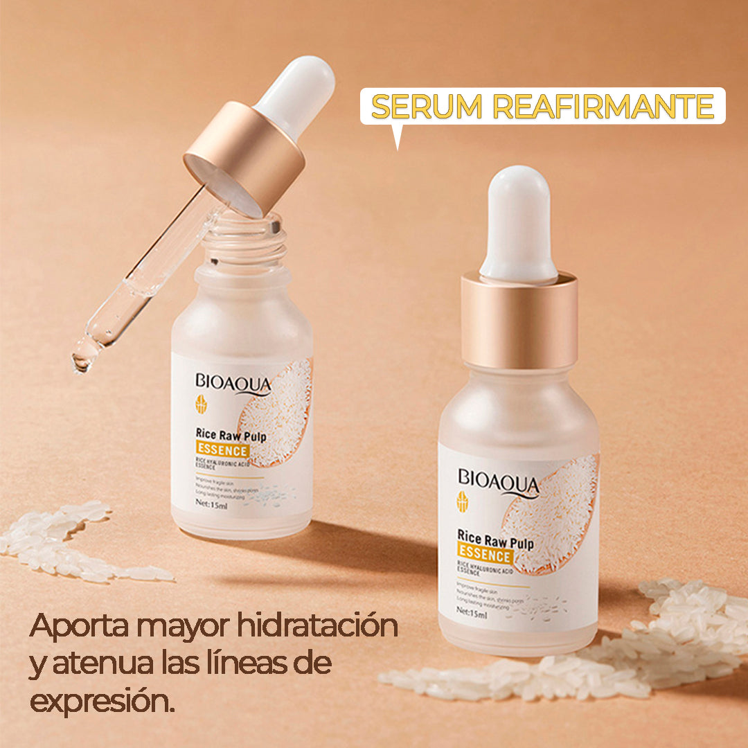 KIT DE TRATAMIENTO ANTIEDAD Y BLANQUEAMIENTO DE LA PIEL A BASE DE ARROZ BIOAQUA (4 productos)